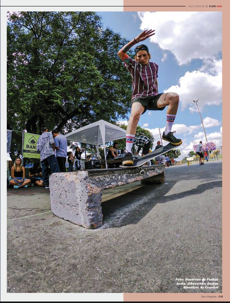 Skatista Beatriz Chimanski representando o skate feminino - Espaço FlowGirl